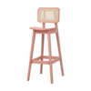 cane bar stool with rattan