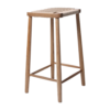 rislly bar stool teak wood and rattan seat