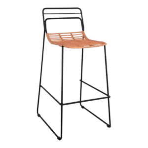 iron rattan bar stool