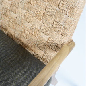 solid teak wood lounge chair