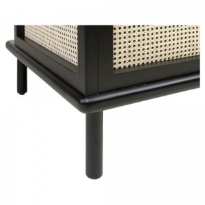 wooden and rattan sofa