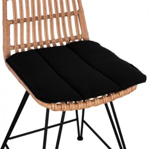 aluminum with synthetic rattan bar chair